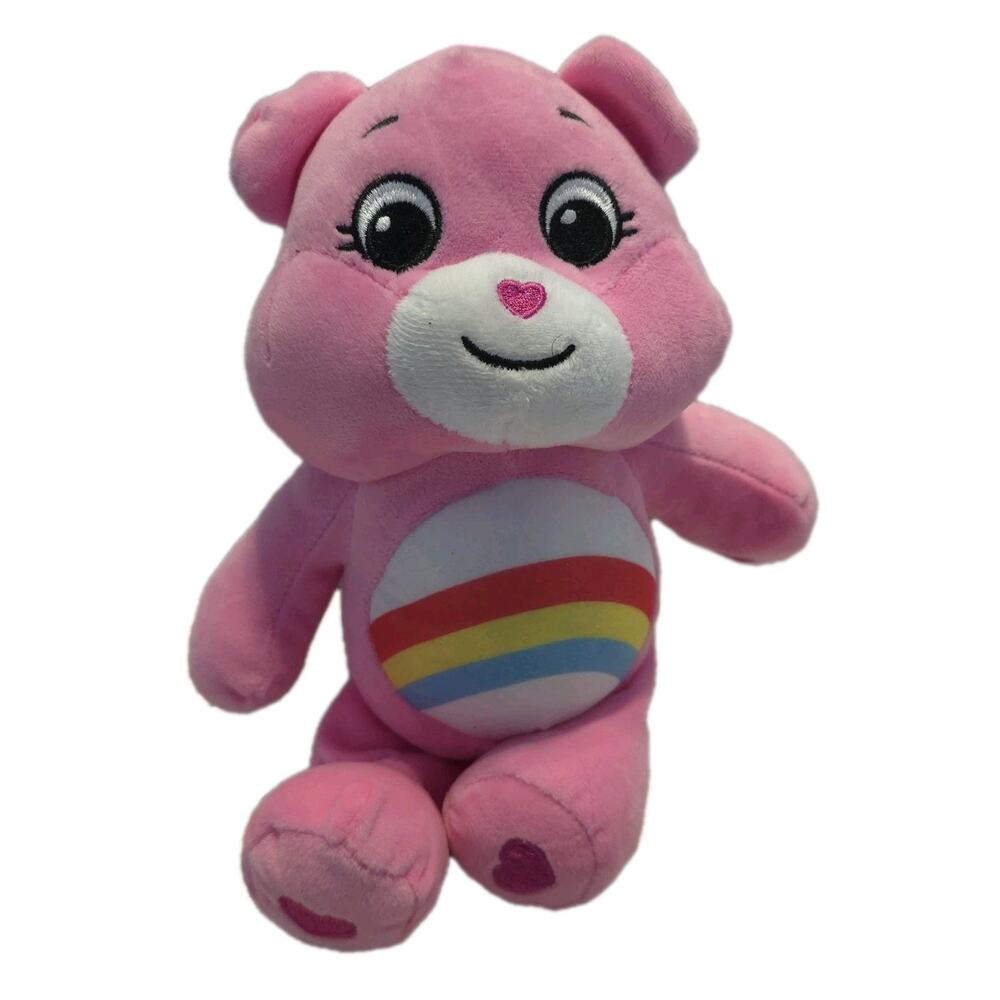 Care Bears 12" Soft Stuffed‎ Plush Cheer Bear Pink Rainbow 2021 Stuffed Animal